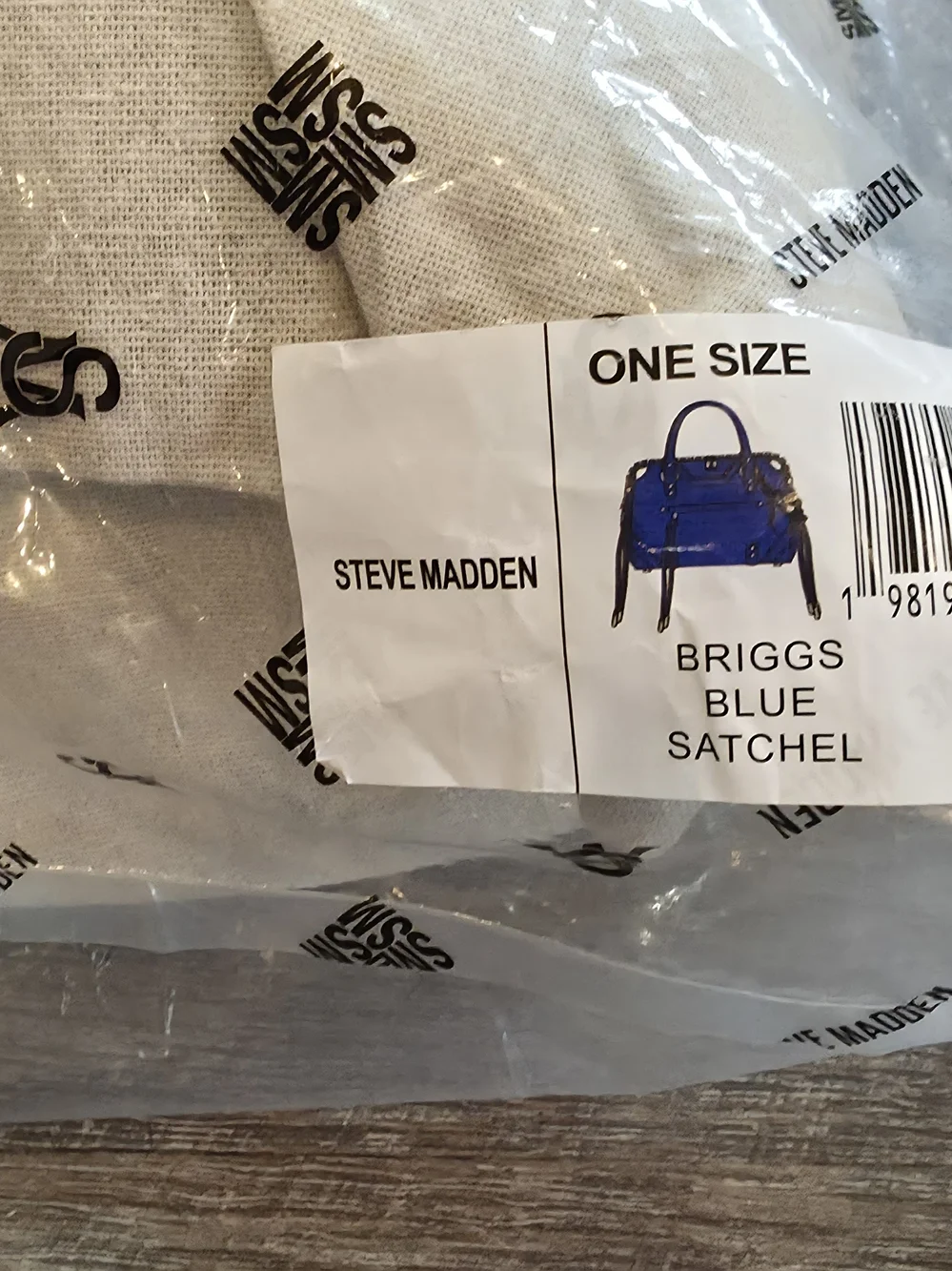 Steve Madden Blue Leather Satchel Bag - Picture 3 of 12